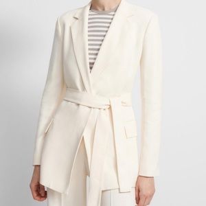 Theory Eco Rosina Crepe Belted Blazer